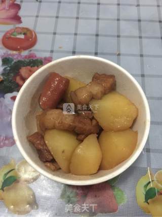 土豆红烧肉的做法步骤：8