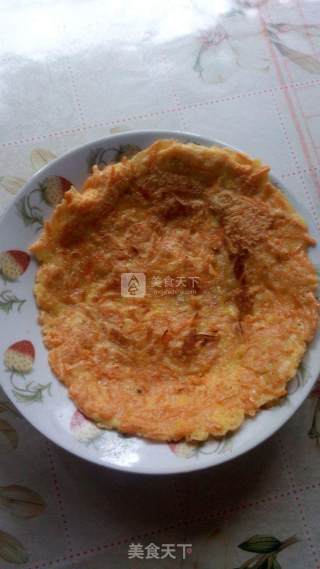 胡萝卜鸡蛋饼的做法步骤：4