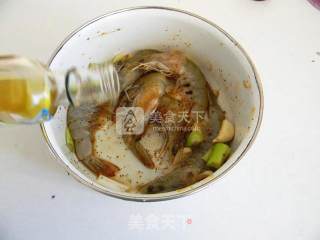 黑胡椒烤虾的做法步骤：4