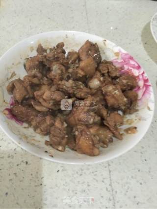 微波炉蒜香鸡丁的做法步骤：7