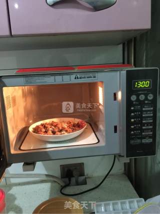 微波炉蒜香鸡丁的做法步骤：8