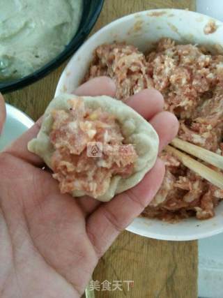 水面筋塞肉的做法步骤：9