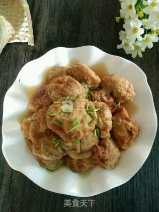水面筋塞肉的做法步骤：17