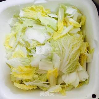 秋.收 白菜嫩肉粉条煲之东北人家的做法步骤：1