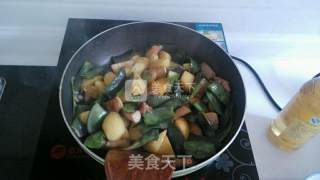 土豆炖豆角的做法步骤：6