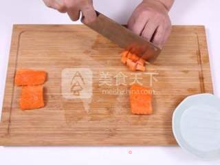 姜丁三文鱼饭的做法步骤：3