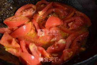 西红柿青椒炒鸡蛋的做法步骤：4