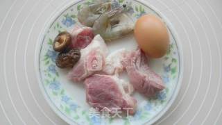 鲜虾窝蛋蒸肉泥的做法步骤：1