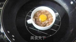 鲜虾窝蛋蒸肉泥的做法步骤：5