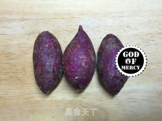 乐享生活-宝宝的节日大餐咸鲜紫薯米糊的做法步骤：2