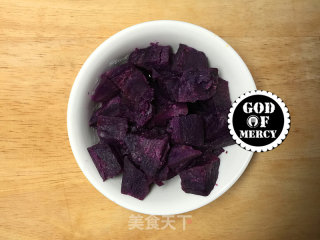 乐享生活-宝宝的节日大餐咸鲜紫薯米糊的做法步骤：4