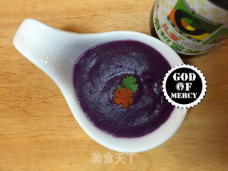 乐享生活-宝宝的节日大餐咸鲜紫薯米糊的做法步骤：10