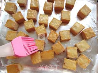 超简单美味---烤鱼豆腐的做法步骤：3