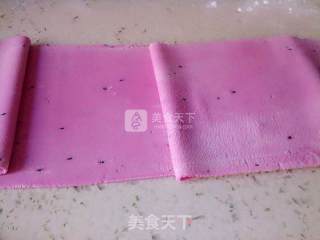 红心火龙果纯汁面的做法步骤：9