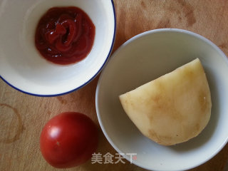 茄汁藕块的做法步骤：1