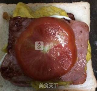 自制三明治的做法步骤：4