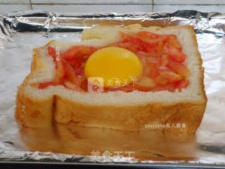 西红柿太阳蛋吐司的做法步骤：6