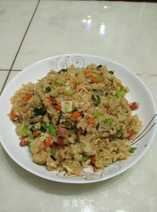 酱油炒饭的做法步骤：6
