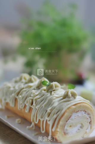 蒙布朗蛋糕卷的做法步骤：14