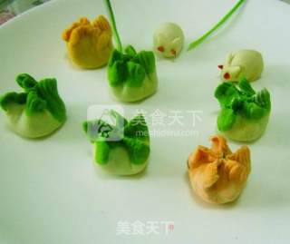 五彩饺子闹“中秋”的做法步骤：5