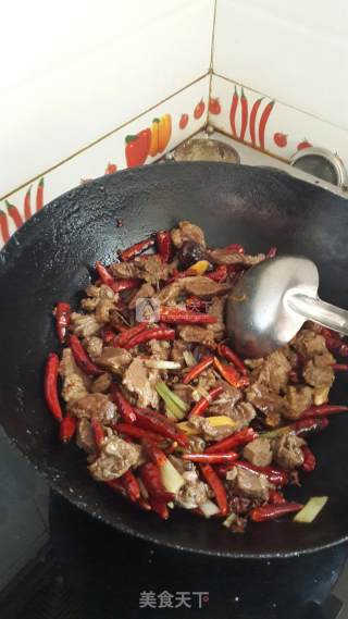 酱香辣炒牛肉的做法步骤：5