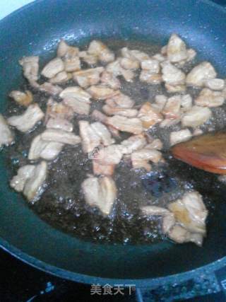 五花肉焖油豆角的做法步骤：3