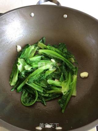 蒜蓉麦菜的做法步骤：4