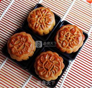 花好月圆——豆沙月饼的做法步骤：22