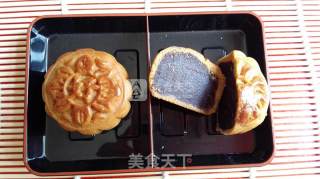 花好月圆——豆沙月饼的做法步骤：23