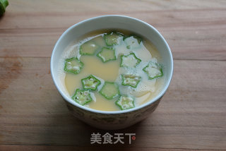 秋葵蒸蛋的做法步骤：5