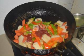 京式炒年糕的做法步骤：6