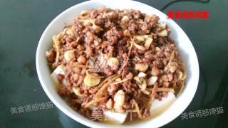 肉末蒸豆腐的做法步骤：6