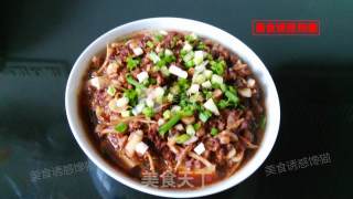 肉末蒸豆腐的做法步骤：7