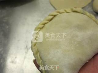 三鲜馅的烤韭菜盒子的做法步骤：17