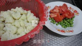 【肥肥妈的美味手记】——番茄炒花菜的做法步骤：1