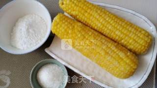 甜玉米锅烙的做法步骤：1