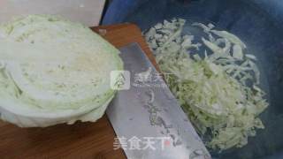 包菜瘦肉丁炒米饭的做法步骤：4