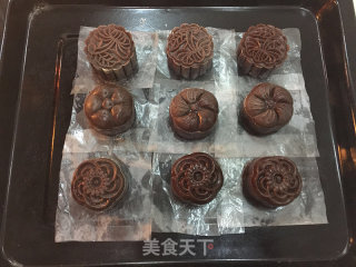 巧克力广式月饼（附绿豆沙的做法）的做法步骤：25