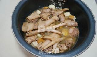 焖炖鸡肉豆腐干的做法步骤：7