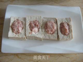 香菇豆腐镶肉的做法步骤：2