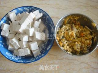 蟹粉豆腐羹的做法步骤：1