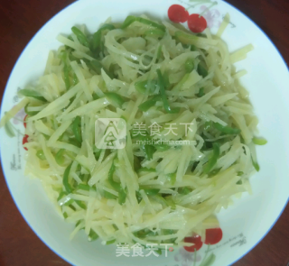 青椒土豆丝的做法步骤：6