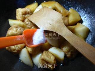油豆腐烧萝卜的做法步骤：10