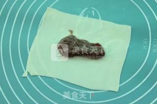 馄饨皮红豆泥小饼的做法步骤：6