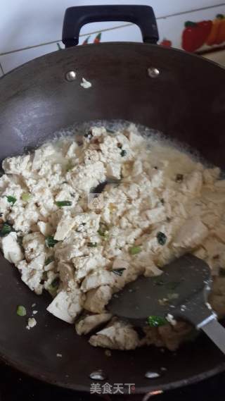 葱花扒豆腐的做法步骤：4