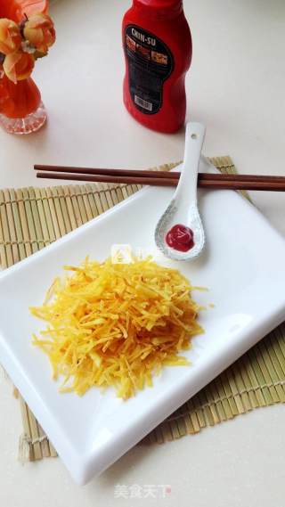 快手小吃嘎巴脆番茄土豆丝的做法步骤：6