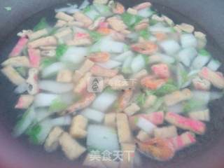 白菜鲜蛏汤的做法步骤：7