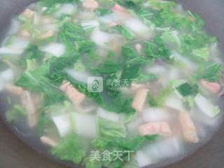 白菜鲜蛏汤的做法步骤：9