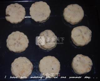 五仁月饼（没用转化糖浆，非广式）的做法步骤：9