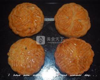 五仁月饼（没用转化糖浆，非广式）的做法步骤：11